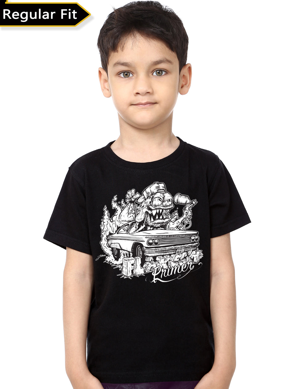 German Flakes And Primer Kid’s Black T-Shirt
