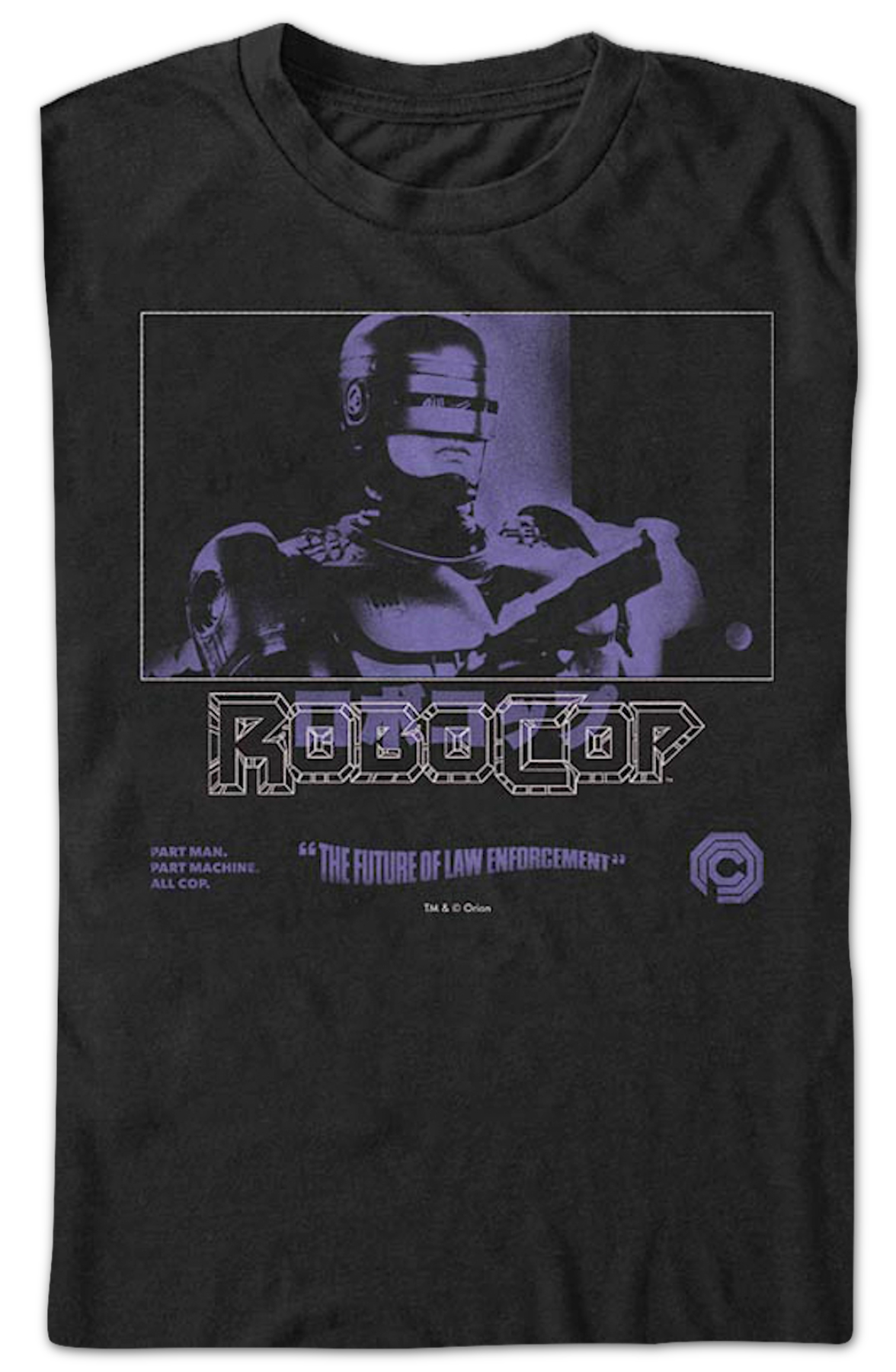 Purple Photo Robocop T-Shirt