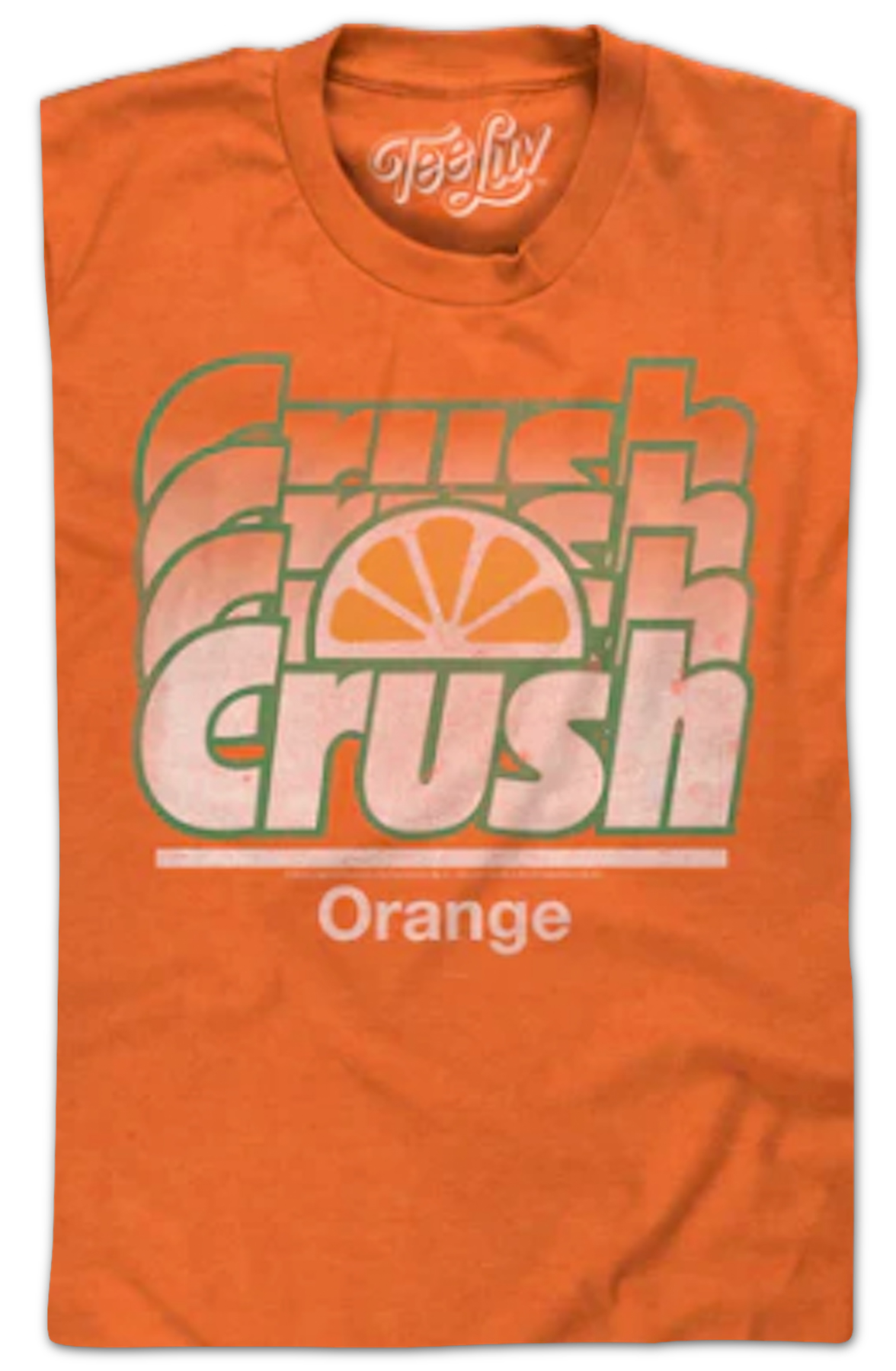 Retro Repeating Logo Orange Crush T-Shirt