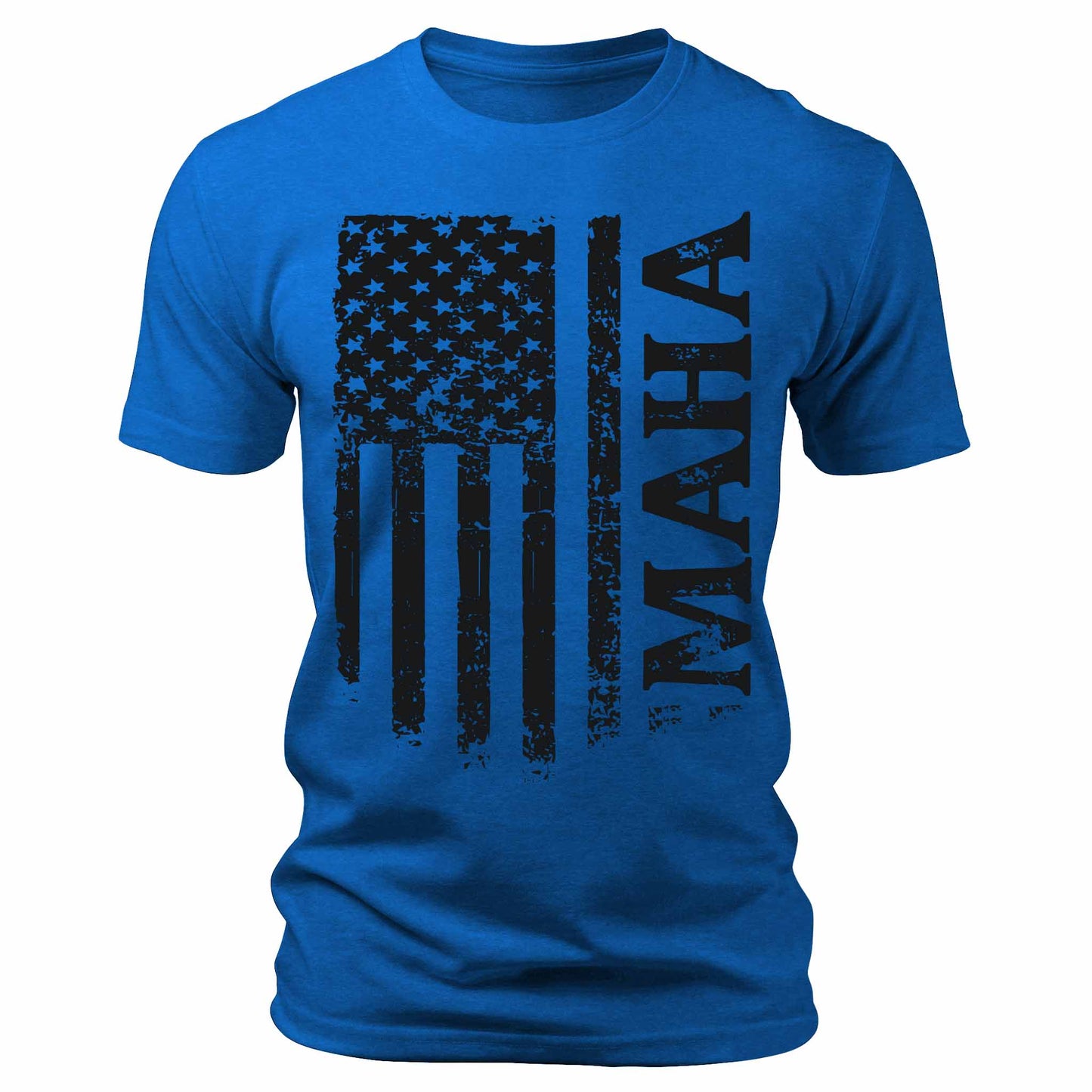 Men's Patriotic MAHA Make America Healthy Again American Flag T-Shirt