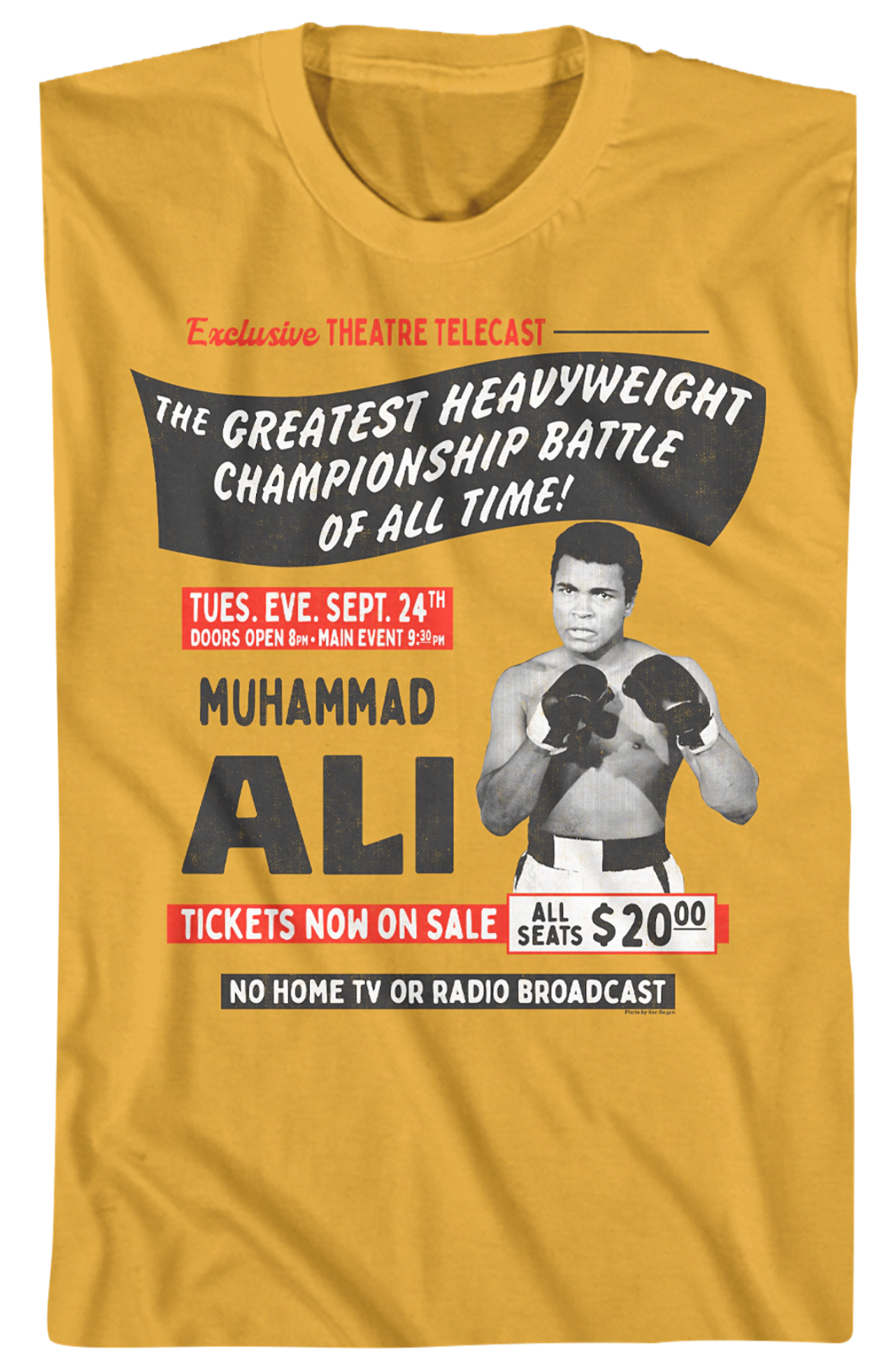 Rumble In The Jungle Poster Muhammad Ali T-Shirt