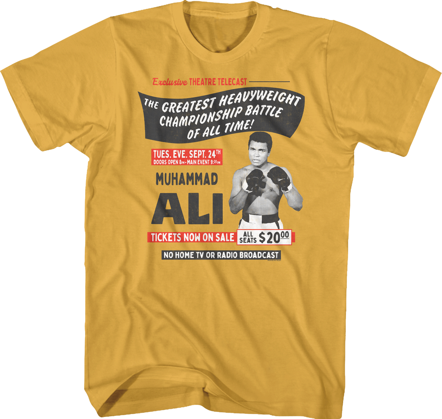 Rumble In The Jungle Poster Muhammad Ali T-Shirt