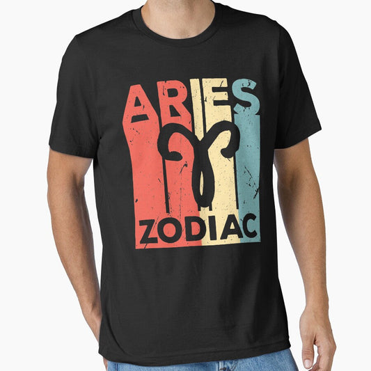 Aries Zodiac Vintage Retro Essential T-Shirt