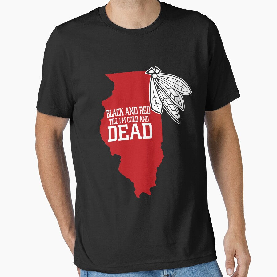 Black And Red Till Im Cold And Dead Awesome Atlanta Resident Gift Essential T Shirt