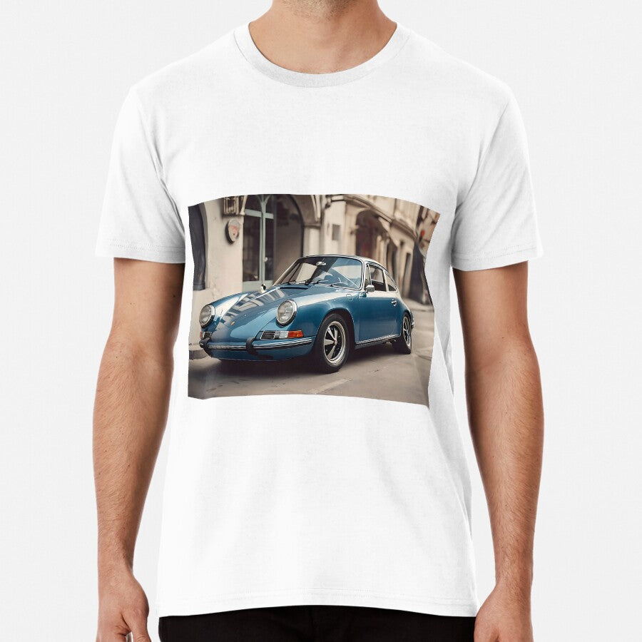 Blue German sports car Premium T-Shirt