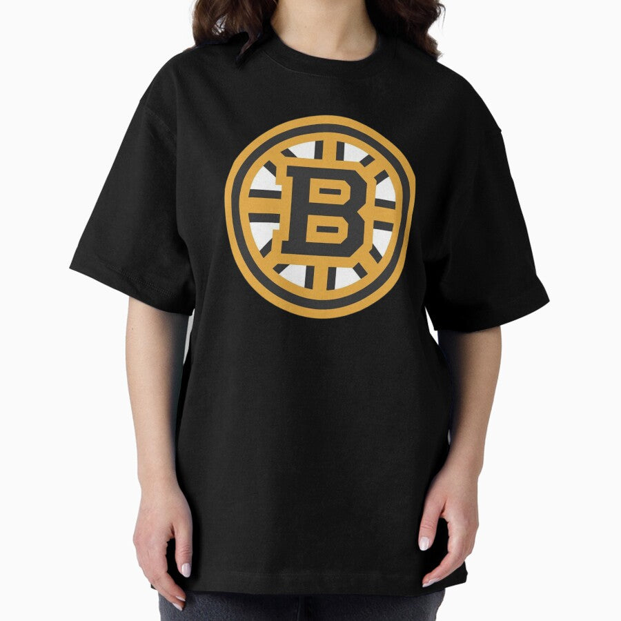 Boston Bruins Letter mark Badge Oversized T-Shirt