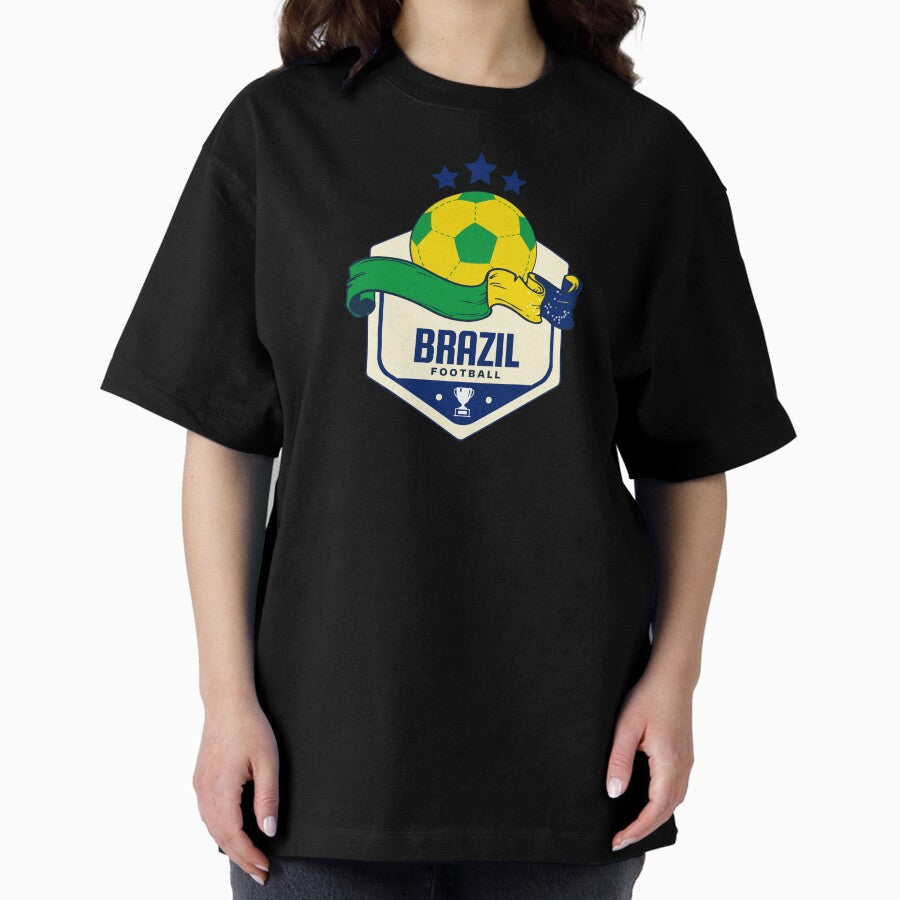brazil football and soccer team FIFA worldcup Oversized T-Shirt