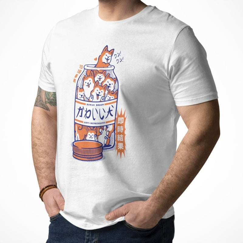 Japanese Tee Shirt - Shiba Anti-Depression