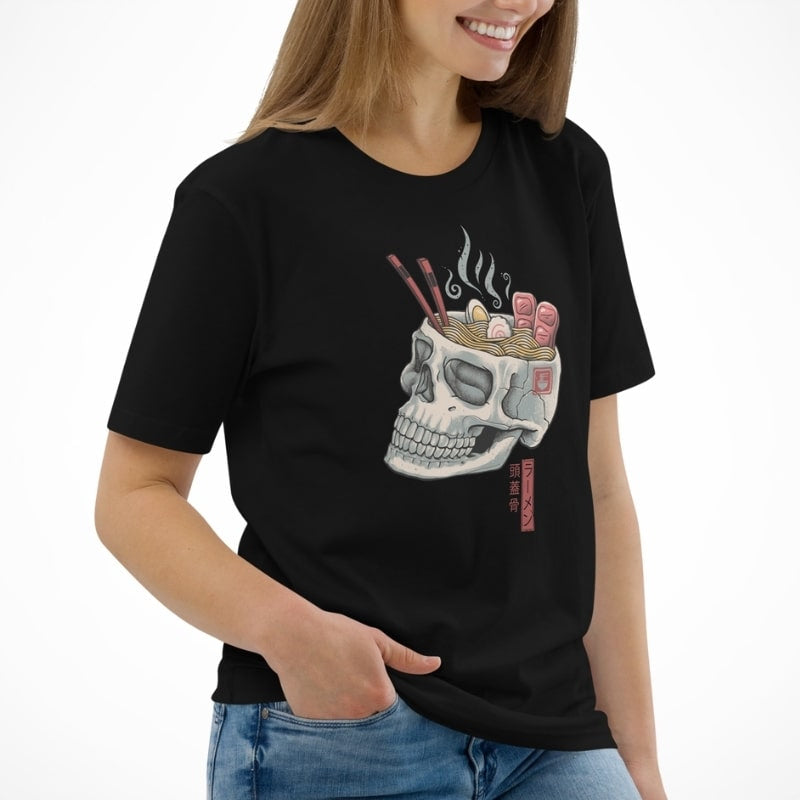 Japanese Tee Shirt - Skull Ramen