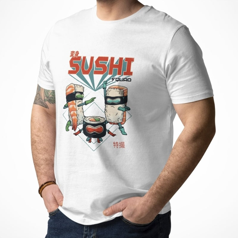 Japanese Tee Shirt - Sushi Squad