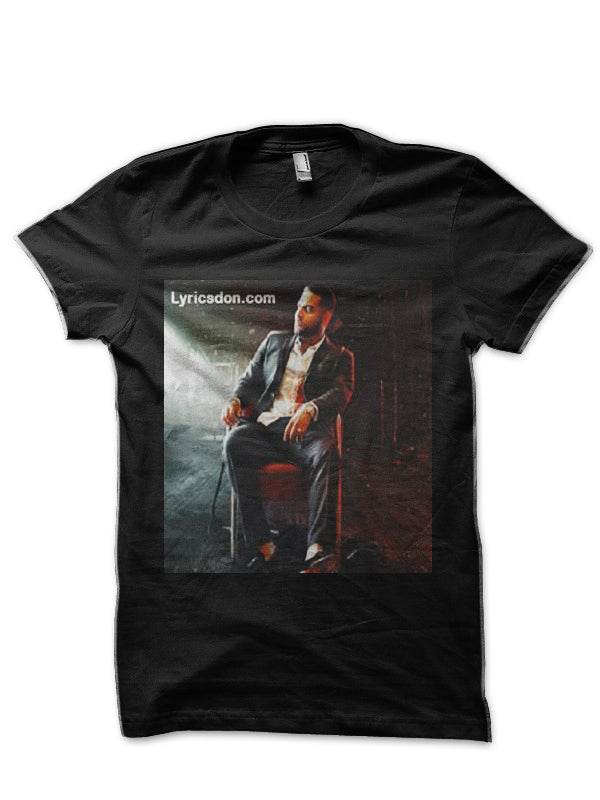 Karan Aujla Black Half Sleeve T-Shirt Style001