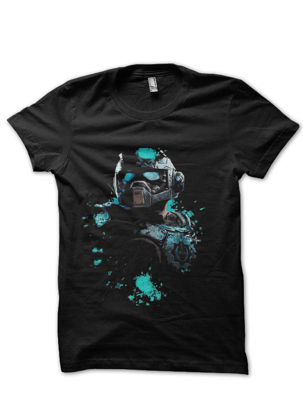 Gears of war Black Half Sleeve T-Shirt Style005