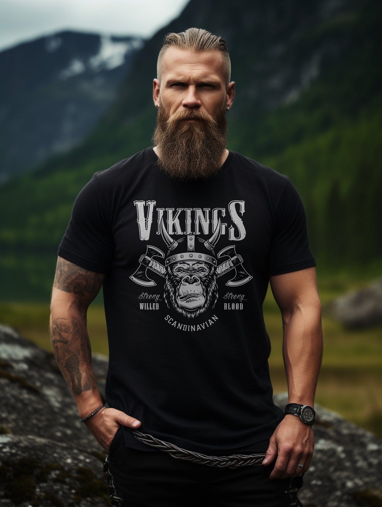019 Vikings Ape Axes TShirt T-Shirt