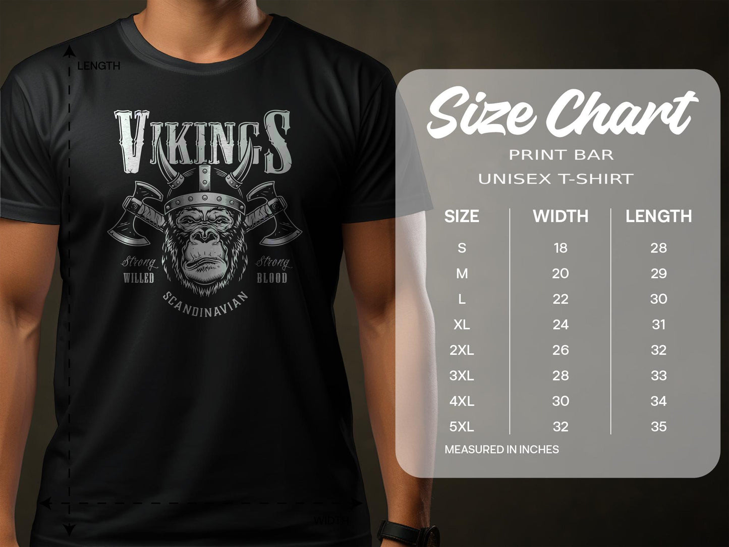 019 Vikings Ape Axes TShirt T-Shirt