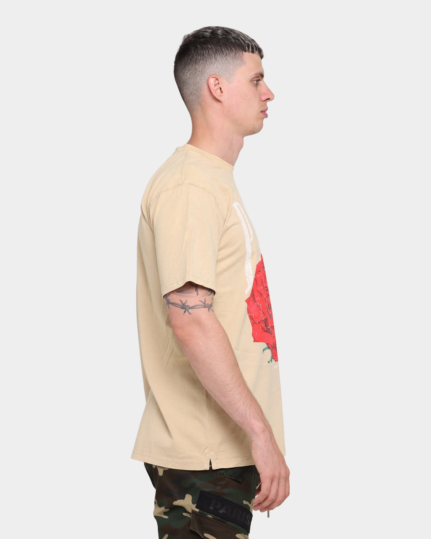 Carr√© Rose Vintage T-Shirt Stone