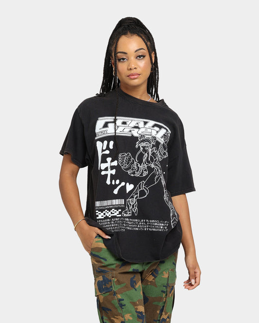 Goat Crew Kyoto Vintage T-Shirt Black Wash Style001