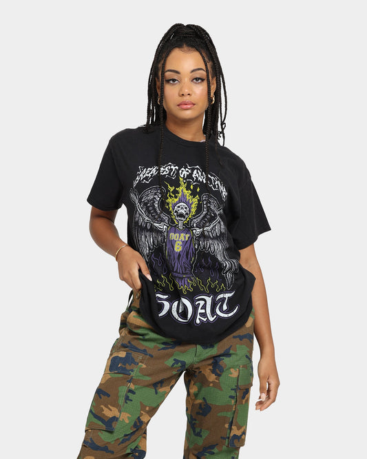Goat Crew Los Angeles Angels Vintage T-Shirt Black Wash Style001