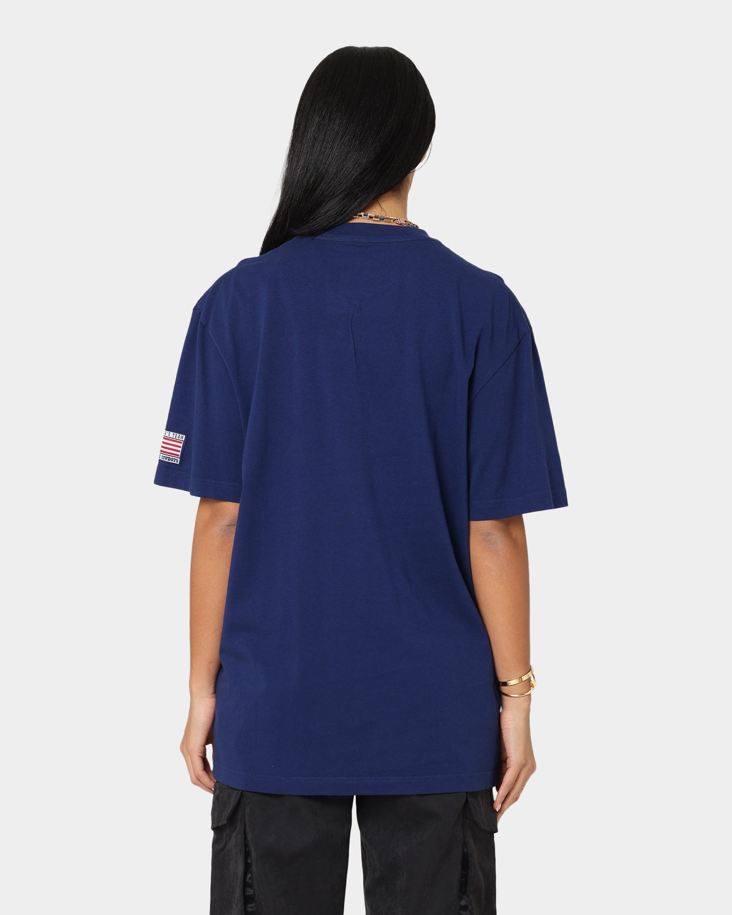 Mitchell & Ness Dallas Cowboys 5 Time Super Bowl Champions T-Shirt Faded Navy Style001