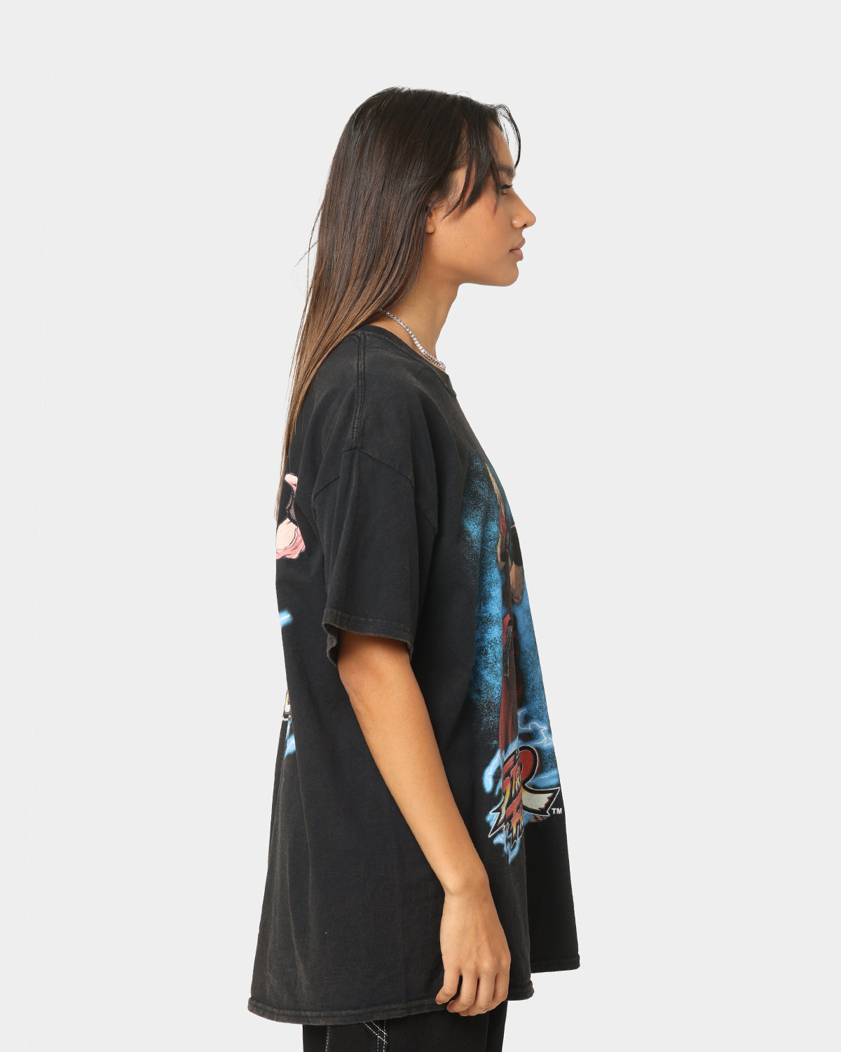 Goat Crew X Street Fighter Ken Masters Vintage T-Shirt Black Wash Style001