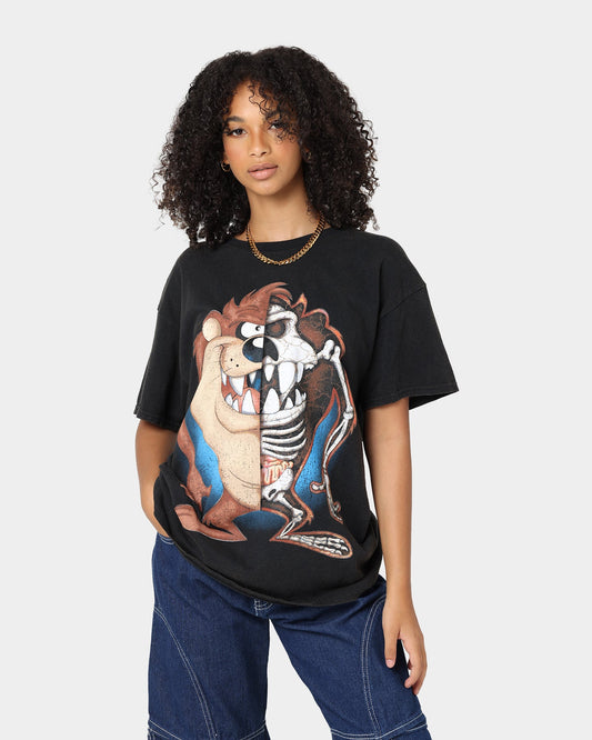 Goat Crew X Looney Tunes Tazzy Vintage T-Shirt Black Wash Style001