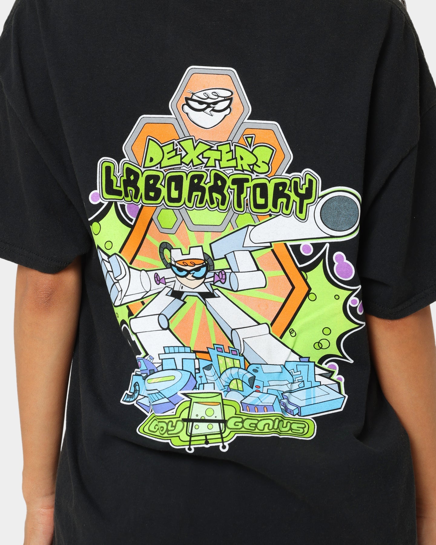 American Thrift Boy Genius Vintage T-Shirt Black Wash Style001