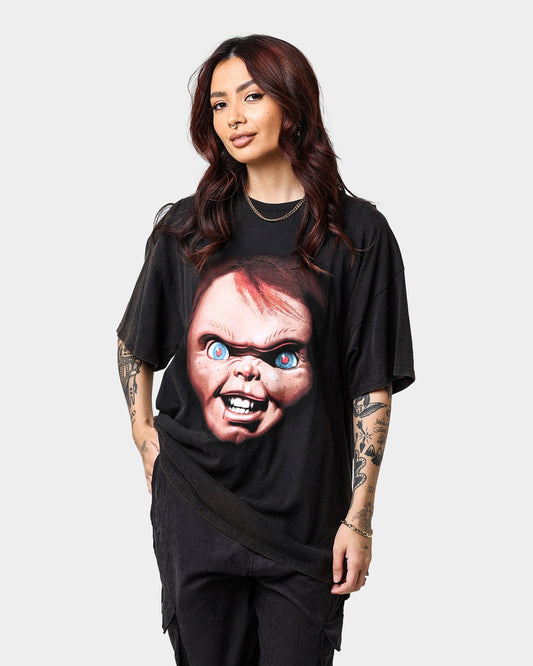 American Thrift X Child's Play 3 Child's Play 3 Vintage T-Shirt Black Wash Style001