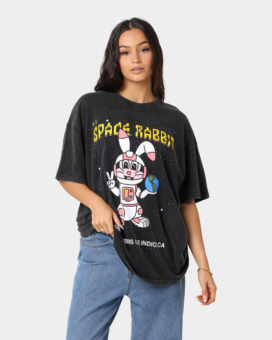 Freddie Gibbs Indio Space Rabbit Vintage T-Shirt Washed Black Style001