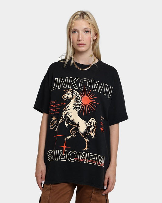Goat Crew Unknown Memories Vintage T-Shirt Black Wash Style001