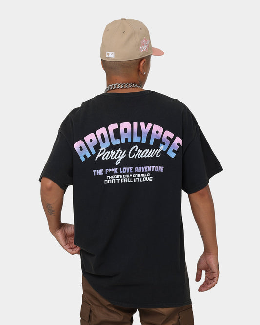 Goat Crew X Rick And Morty Apocalypse Vintage T-Shirt Black Wash