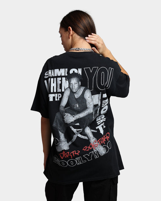 Goat Crew X Ol' Dirty Bastard One Man Army Vintage T-Shirt Washed Black Style001