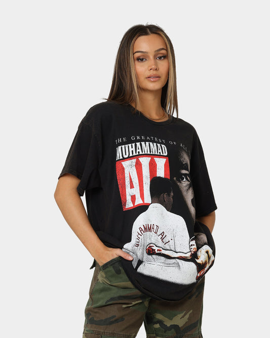 Goat Crew X Muhammad Ali Greatest Vintage T-Shirt Black Wash Style001