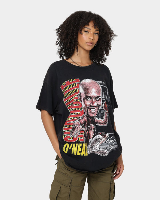 Goat Crew X Shaq Man of Steel Vintage T-Shirt Washed Black Style001