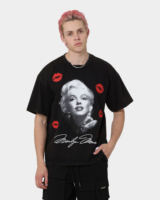 Carr√© X Marilyn Monroe Wonderful Vintage T-Shirt Washed Black