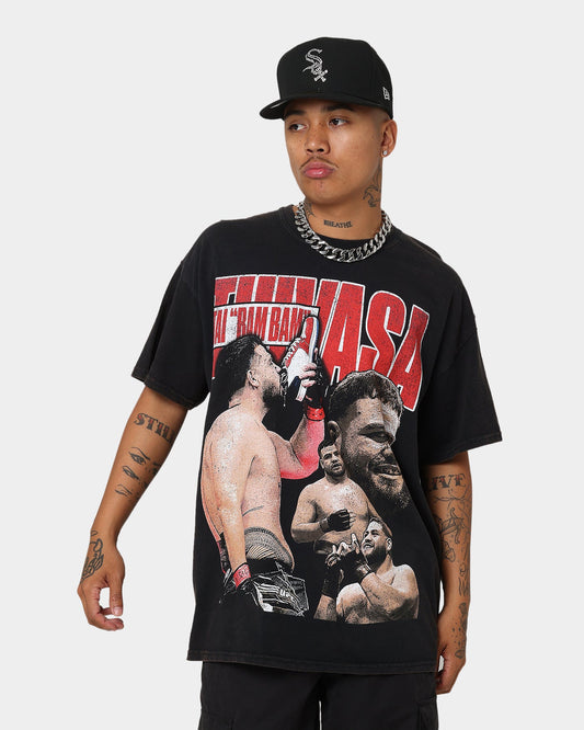 Goat Crew X Tai "Bam Bam" Tuivasa Tai Collage Vintage T-Shirt Washed Black