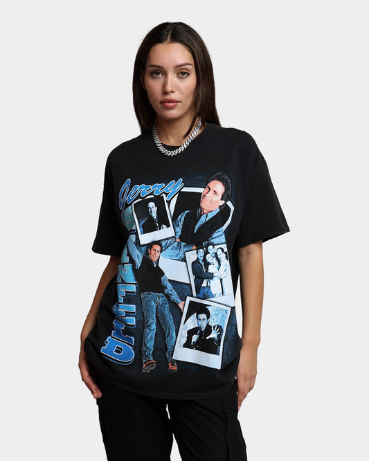 American Thrift X Seinfeld Jerry Vintage T-Shirt Washed Black Style001