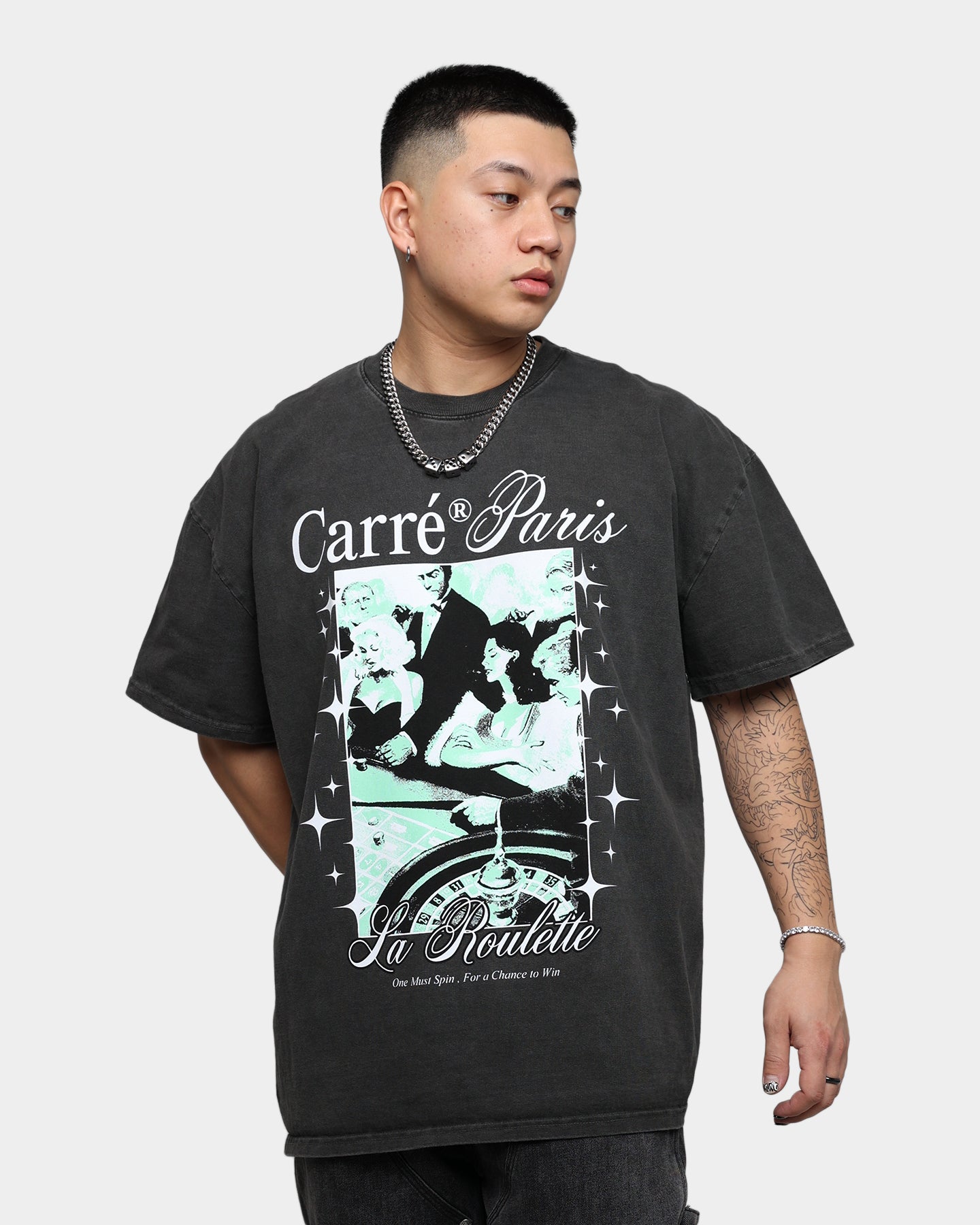 Carr√© Spin Vintage T-Shirt Black Wash