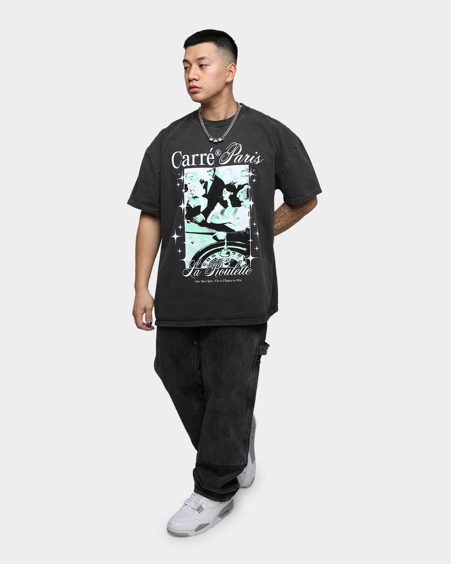 Carr√© Spin Vintage T-Shirt Black Wash