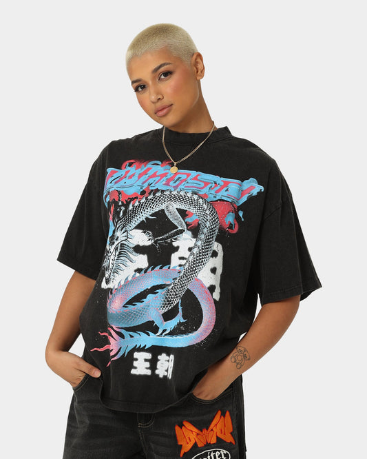 Loiter Dynasty Vintage T-Shirt Vintage Black Style001