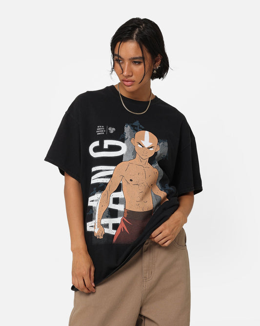 Goat Crew X Avatar: The Last Airbender Aang Vintage T-Shirt Black Wash Style001