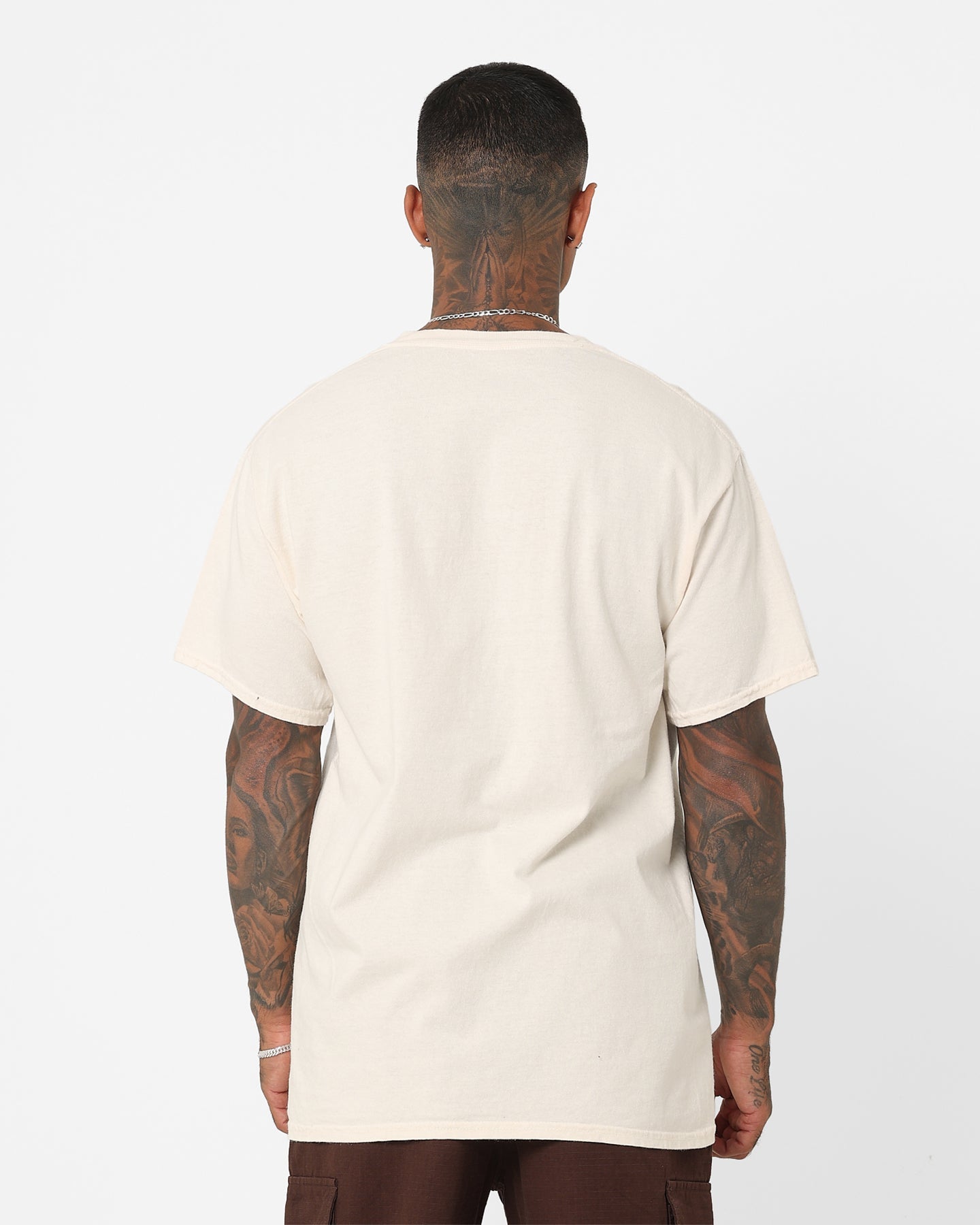 Goat Crew Smiley Skull Vintage T-Shirt Off White