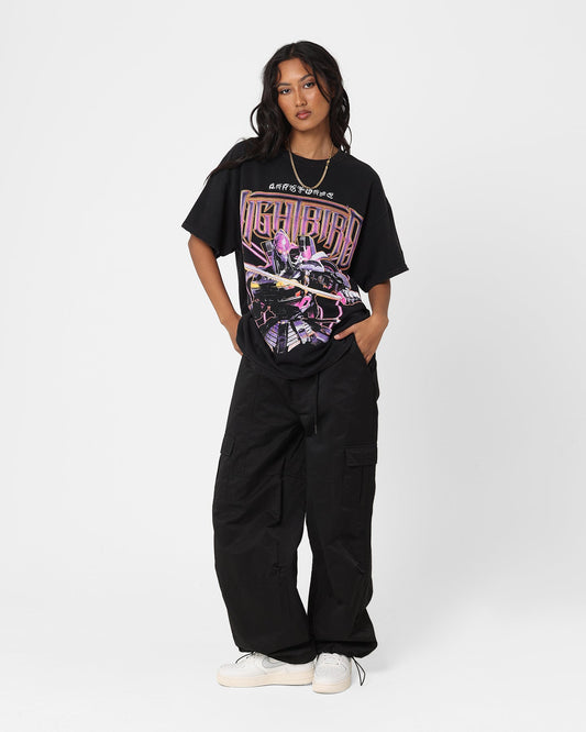 Goat Crew X Transformers Nightbird Vintage T-Shirt Black Wash Style001