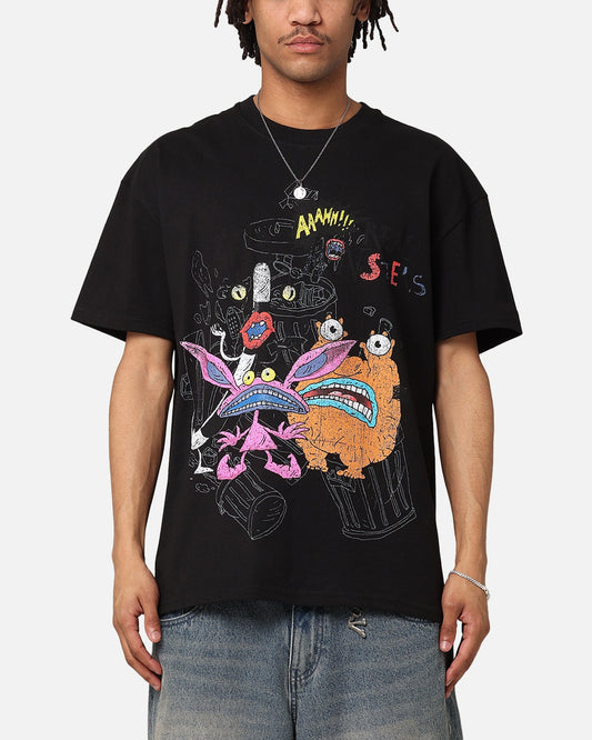 American Thrift x Aaahh!!! Real Monsters Monsters Heavyweight Vintage T-Shirt Black
