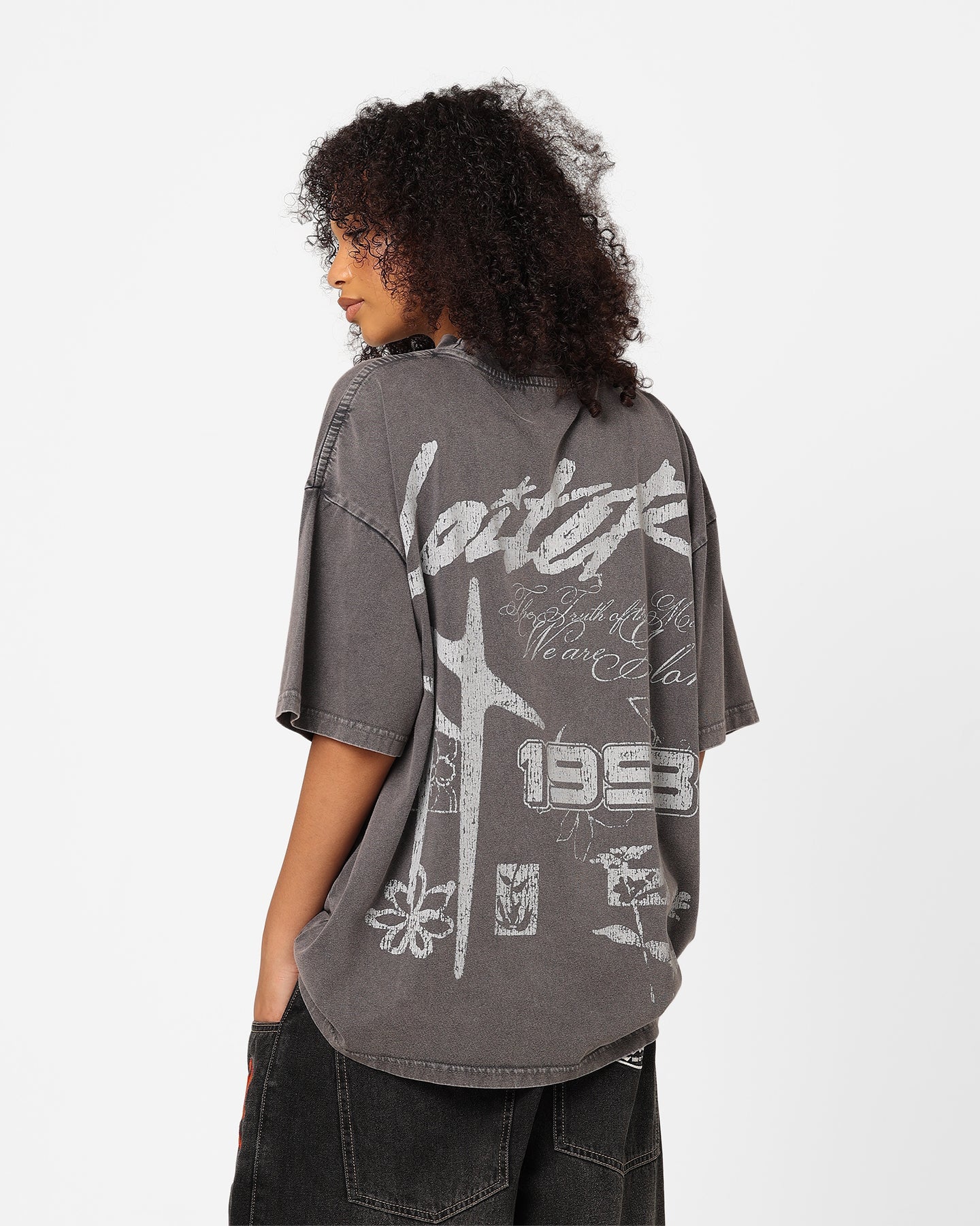 Loiter Firing Range Vintage T-Shirt Charcoal Style001