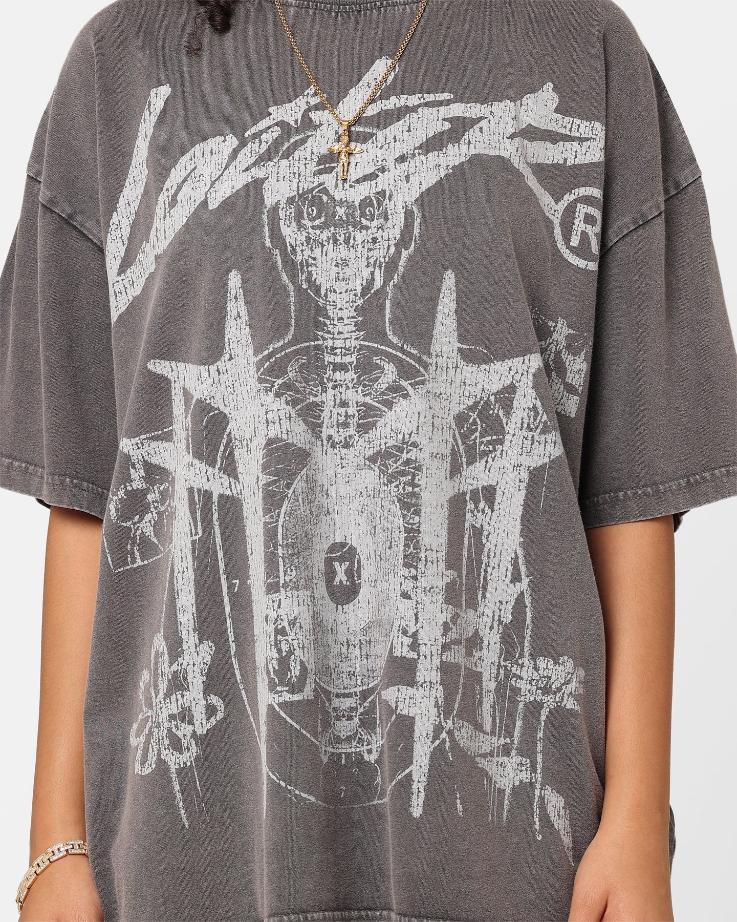 Loiter Firing Range Vintage T-Shirt Charcoal Style001