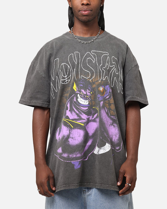 American Thrift X Space Jam Monstars Heavyweight Vintage T-Shirt Black Wash