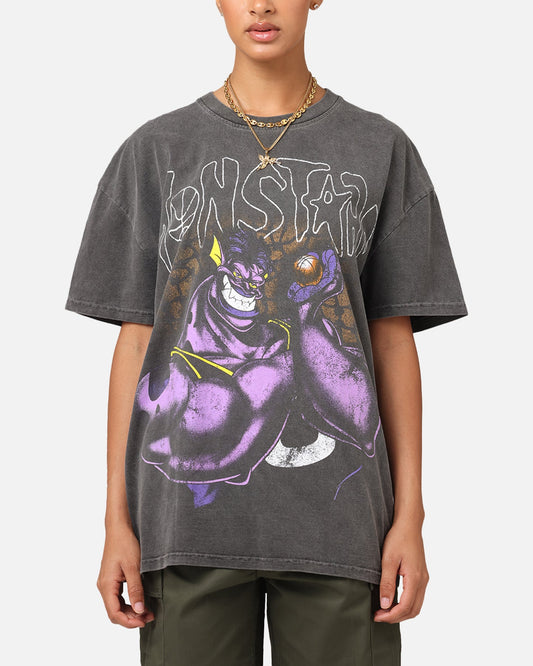 American Thrift X Space Jam Monstars Heavyweight Vintage T-Shirt Black Wash Style001