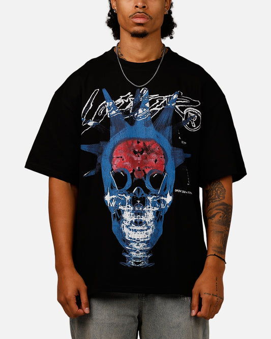 Loiter Brain Rot Vintage T-Shirt Black Style002
