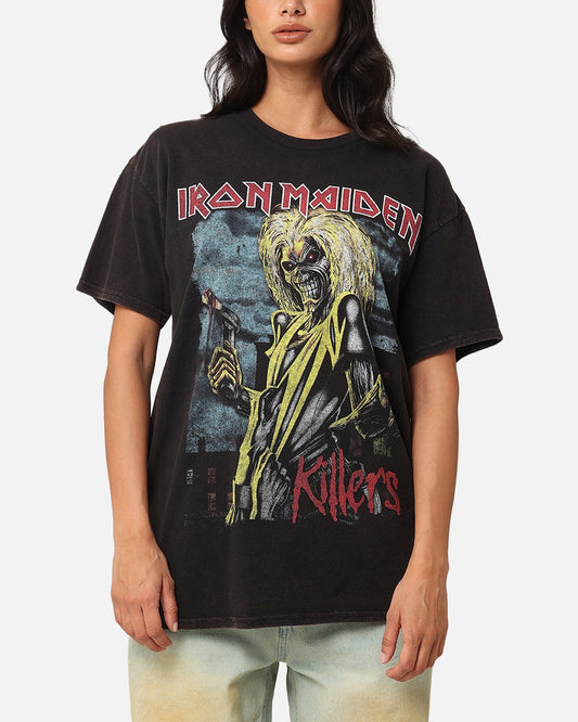 Iron Maiden Killers Green T-Shirt Black Vintage Style001