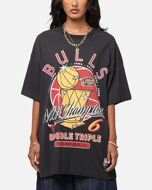 Mitchell & Ness Chicago Bulls Champions Report "Champ Pack" T-Shirt Faded Black Style001