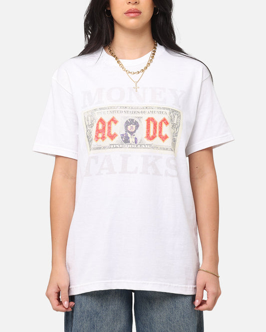 AC/DC Money Talks T-Shirt Vintage White Style001